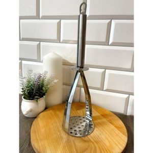 Presse-purée en Acier Broyeur de Pommes de Terre Épais Outil de Pressage Manuel