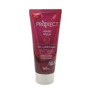 Protect 1 Boite Gel Lubrifiant Intime fraise 100 ml