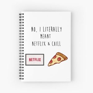 Netflix & Chill Spiral Notebook Bloc note