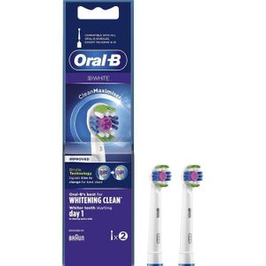 Oral B  Brossette Recharge 3D WHITE CleanMaximiser 2 têtes