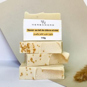 HERBANORD Savon au Lait de Chèvre Artisanal - Miel