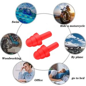 Generic Silicone bouchons d'oreille Anti bruit ronflement bouchons  d'oreilles confortable pour étude dormir à prix pas cher