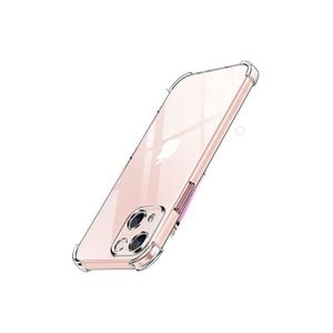 Coque pochette 1.5mm transparente téléphone pour IPHONE 13 mini angle renforcé caméra protege avec 2 antichoc verre trempe 