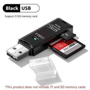 Lecteur de carte USB 3.0  2.0 2 en 1, lecteur de carte Micro sd, adaptateur usb, lecteur de cartes haute vitesse, carte mémoire TF