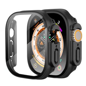 Cover pour Apple Watch Ultra 49MM iWatch bande pare-chocs de protection - Noir