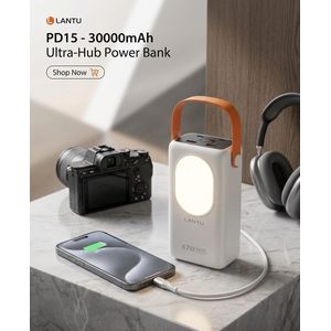 SUNPIN Power Bank 30000mAh 67W – Batterie Externe Charge Rapide PD avec Lampe LED Intégré ,Couleur aléatoiree