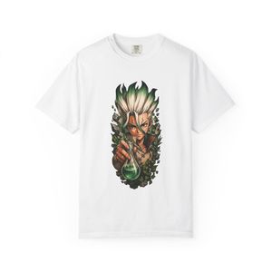 CAPRI T-Shirt Graphic Unisex Dr stone anime  Coton Doux couleur blanc