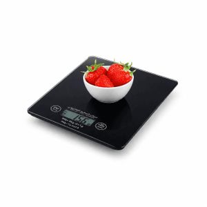 Lamacom Balance de Cuisine Électronique 5 kg – Écran LCD – Fonction Tare – Surface en Verre Trempé – Haute Précision – Balance Digitale pour Cuisine et Pâtisserie