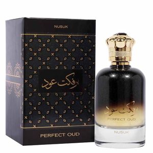 NUSUK عطر العود المثالي - ماء عطر للجنسين 100 مل، عطر خشبي وحار فاخر