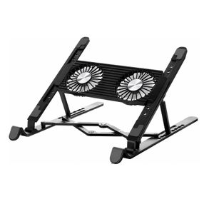 Support Refroidisseur pour Ordinateur Portable Réglable avec Double Ventilateur USB – Support PC Portable Ergonomique Pliable et Ventilé