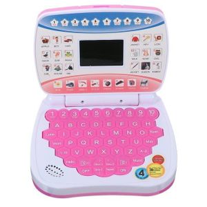 Ordinateur Éducatif Enfant – Apprentissage de l'Alphabet et des Chiffres (Rose)