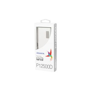 ADATA Banque d’alimentation P12500D Powerbanck à 12500 mAh Blanc