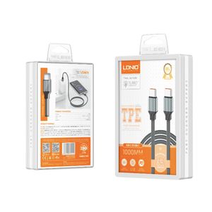 câble de charge rapide LDNIO LC441C USB-C vers USB-C de 1 mètre et d'une puissance de 65W.