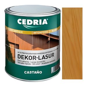 CEDRIA Lasur Protecteur Bois - Finition Châtaigne - Pour Bois Extérieur - Haute Protection Intempéries