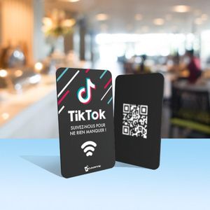 Carte NFC connectée tiktok