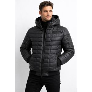 جاكيت رجالي مبطن مع قبعة