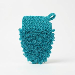 Handmade Gant Kessa Exfoliant pour Hammam – Gommage Profond, Nettoyage de la Peau, Effet Doux et Efficace – Couleur Bleu Turquoise