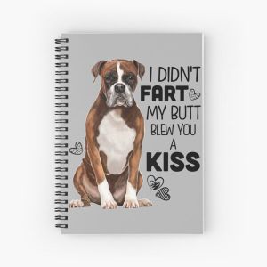 Boxer Dog gifts, Boxer gifts, Boxer dog puppy breed, Boxer shirts, Boxer dog Art Spiral Notebook Bloc note