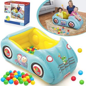 Bestway Aire de Jeux Gonflable Voiture de Course - Piscine à Balles Enfant - 25 Balles Incluses
