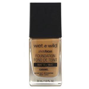 Wet n wild PhotoFocus, Fond de teint mat, Caramel 374C, 30 ml