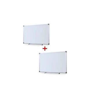  Pack De 2 Tableaux Magnetique Blanc 90 cm x 60 cm 