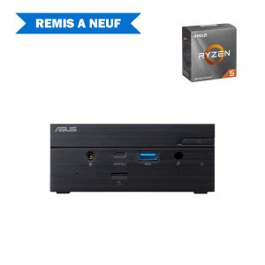 Asus جهاز كمبيوتر مصغر PN50 (مُجدَّد) - (معالج AMD Ryzen R5-4500U سداسي النواة، ذاكرة وصول عشوائي 16 جيجابايت، قرص تخزين NVMe SSD سعة 256 جيجابايت، شبكة Wi-Fi مدمجة، بطاقة رسوميات Radeon)