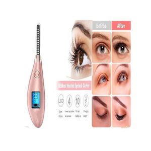 Recourbe-cils chauffant à souffle, le plus récent recourbe-cils chauffant électrique en céramique avec peigne, recourbe-cils chauffant rechargeable par USB pour un curling naturel et durable
