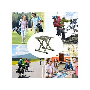 Tabouret de Camping Pliable Ultra-Léger - Siège Portable Compact pour Randonnée et Pêche