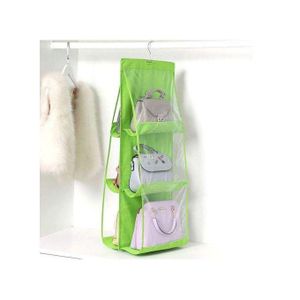 Partagez ce produit    Organisateur de Sac A Main suspendu, rangement portable 6 poches, Transparent, et économiseur d'espace, anti-poussière, facile d'accès
