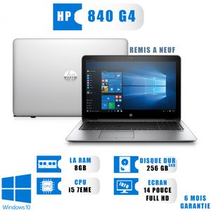 Hp Elitebook CORE i5 6eme RAM 16Go DDR4 - HDD 500Go-Cartable Gratuit-Remis  a Neuf à prix pas cher