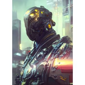 Cybertronian android agent  Poster Chambre Haute Qualité