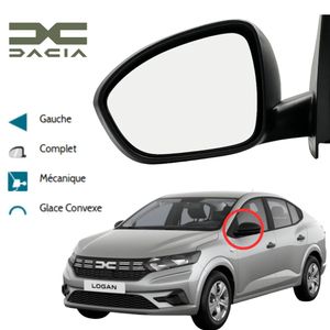 ALKAR مرآة كاملة ميكانيكية يسار مع زجاج لـ Dacia Logan III