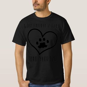 Dog Lover Funny Gift - When I Needed A Hand I Foun T-Shirt unique design - t shirt tres bon qualite