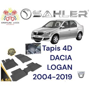 SAHLER TAPIS SUR MESURE 4D Dacia LOGAN 2004-2019 - MADE IN TURKEY