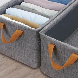 Ge Boîte de rangement à cadre en acier cationique, boîte de rangement pour vêtements et pantalons, tiroir pour sous-vêtements, garde-robe et Jeans