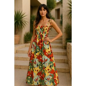 Marwa Robe Imprimée À Bretelles