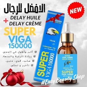 Ensemble Pour Les Hommes 2 Pièces, Crème Super VlGA 150000 + HUILE SUPER VlGA 150000, Relations sexuelles uniques, ejaculation rapide.