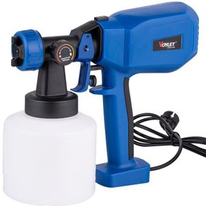 Pistolet à Peinture Électrique HVLP 500W – Pulvérisateur de Peinture Haute Performance avec Réservoir 1000 ml,Débit Réglable, Buse 1,8 mm,Idéal pour Murs,Bois,Meubles,Portes,Clôtures,Métal et Travaux de Rénovation 