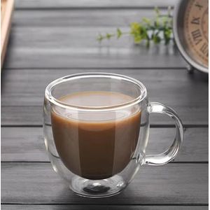 طقم 6 كيسان زجاج  80 مل – كؤوس أنيقة للقهوة والشاي
