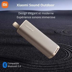 XIAOMI Sound Outdoor – Enceinte Bluetooth 30W Sable - IP67 Étanche - 12H Autonomie - BT 5.4 - Son Stéréo - Garantie 1 An
