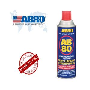 ABRO Lubrifiant Dégrippant en aérosol universel multi-usage et huile pénétrante AB-80 400ML Spray AB80