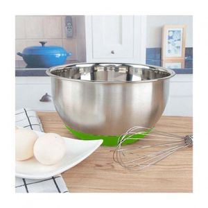 Saladier Inox Bol à Mélanger en Acier Inoxydable Base en Silicone  Antidérapante Bol de Cuisine, 28cm : : Cuisine et Maison