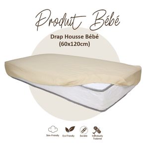 DWIRTY Pack Simple Bébé : Matelas Bébé Blanc + Draps Housse Bébé  Imperméable 60x120 à prix pas cher