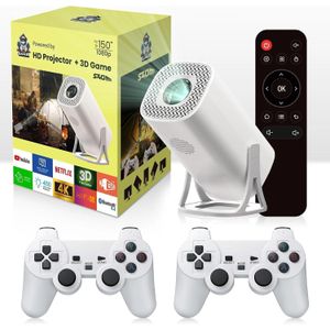 Vidéoprojecteur Portable Gamer 450 ANSI Lumens - Support 4K / 1080p & Jeux 3D