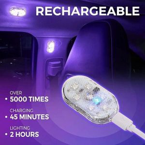 2 Mini Lampe Tactile LED Sans Fil – Éclairage d'Appoint Portable pour Voiture, Placards et Petits Espaces