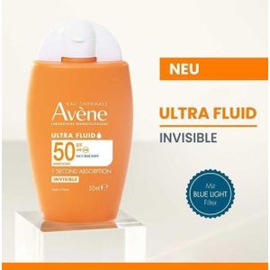 Avene Ultra Fluid Invisible SPF 50 peaux sensibles 50ml