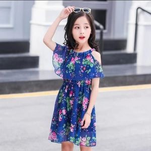 Generic l gante robe imprim fleuri aux paules d nud es pour