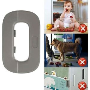 1 pièce , Serrure de réfrigérateur de sécurité pour enfants, serrure de porte de congélateur anti-pincement, auto-arina, pas besoin de perforer un trou