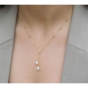 chaîne élégante avec johar originale blan