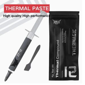 Pâte de refroidissement ZF-12 12W Graisse thermique en silicone 4G pour ordinateurs de bureau et ordinateurs portables, refroidissement CPU, pâte thermique pour carte graphique, composé thermique pour processeur
